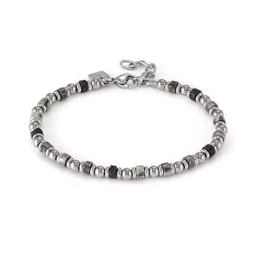 Nomination Instinct labradorit, lávakő-acél karkötő