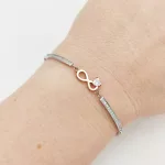 Nomination Milleluci rozé-aranyozott karlánc végtelen medállal