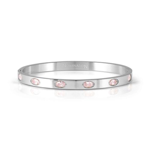 Nomination Pretty Bangles Silver Pink Oval karperec