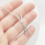 Ezüst nyaklánc X medállal