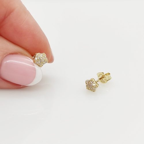 Nomination aranyozott ezüst csillag fülbevaló