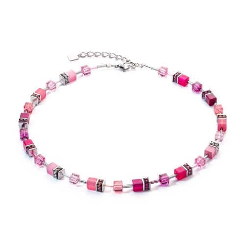 Coeur De Lion GeoCube Ikonikus Viva Magenta nyaklánc