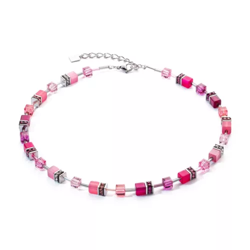 Coeur De Lion GeoCube Ikonikus Viva Magenta nyaklánc