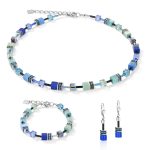 Coeur De Lion GeoCube kék-zöld karlánc