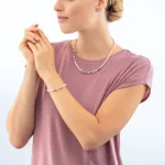 Precious Fusion Offset nyaklánc rózsa arany - jég rózsaszín