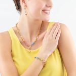 Cube Fusion Charm arany-szivárvány karkötő