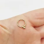 Sárga arany három pöttyös migrén piercing