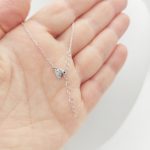 Ezüst nyaklánc lóhere medállal