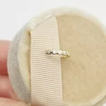 Aranyozott ezüst fülgyűrű