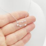 Ezüst nyaklánc csillagkép medállal - Ikrek