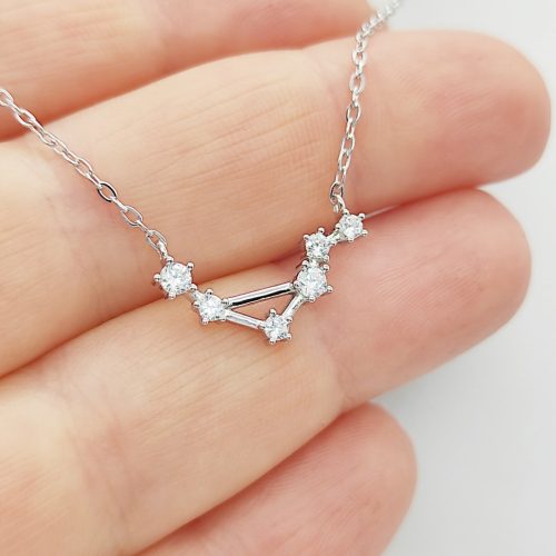 Ezüst nyaklánc csillagkép medállal - Mérleg