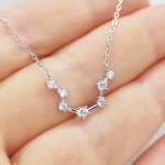 Ezüst nyaklánc csillagkép medállal - Vízöntő