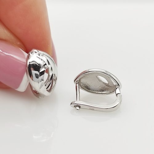 Ezüst metszett fülbevaló