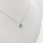 Ezüst nyaklánc Fatima szeme medállal