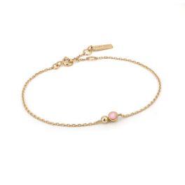 Ania Haie Gold Orb Rose Quartz Chain Karlánc