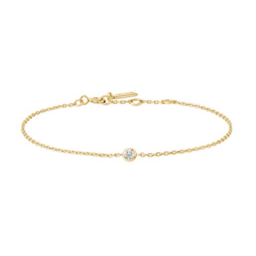 Ania Haie Gold Sparkle Bezel karkötő