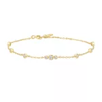 Ania Haie Gold Sparkling Bezel Cubic Zirconia Karkötő