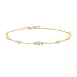 Ania Haie Gold Sparkling Bezel Cubic Zirconia Karkötő