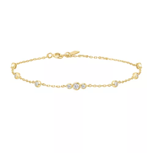 Ania Haie Gold Sparkling Bezel Cubic Zirconia Karkötő
