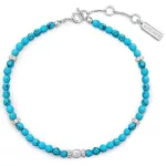 Ania Haie Silver Lab Created Turquoise Karlánc