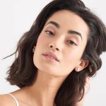 Ania Haie GOLD TURQUOISE DROP STUD fülbevaló