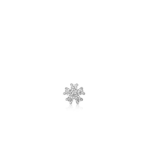 Ania Haie Silver Sparkle Flower Barbell fülpiercing