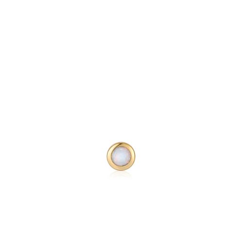 Ania Haie Gold Kyoto Opal Bezel Barbell fülpiercing