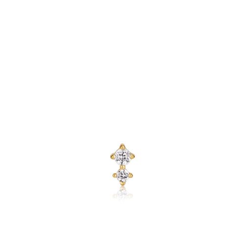 Ania Haie GOLD DOUBLE SPARKLE BARBELL SINGLE fülpiercing