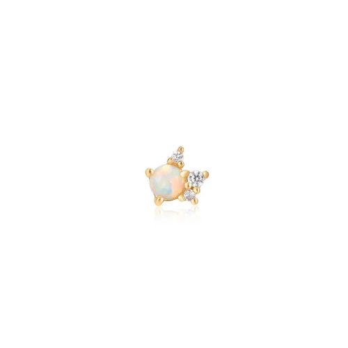 Ania Haie Gold Kyoto Opal Sparkle Crown Barbell fülpiercing