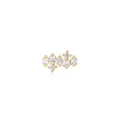 Ania Haie GOLD SPARKLE CLUSTER CLIMBER BARBELL SINGLE fülpiercing