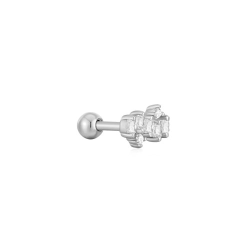 Ania Haie SILVER SPARKLE CLUSTER CLIMBER BARBELL SINGLE fülpiercing