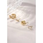 Ania Haie Gold Sparkle Climber fülbevaló