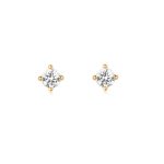 Ania Haie Gold Solitaire Studs Fülbevaló