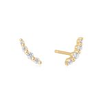 Ania Haie GOLD BEZEL BEADED STONE fülbevaló