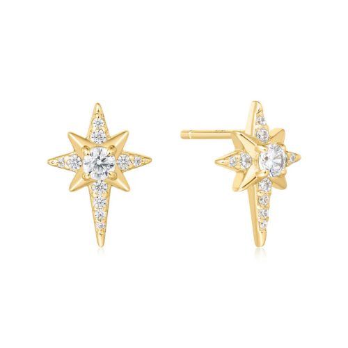 Ania Haie GOLD EIGHT-POINTED STAR fülbevaló