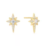 Ania Haie Gold Eight-Pointed Star Fülbevaló