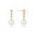 Ania Haie GOLD TENNIS BEADED STONE SHELL PEARL DROP fülbevaló
