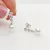 Ania Haie Silver Tennis Beaded Stone Shell Pearl Drop Fülbevaló