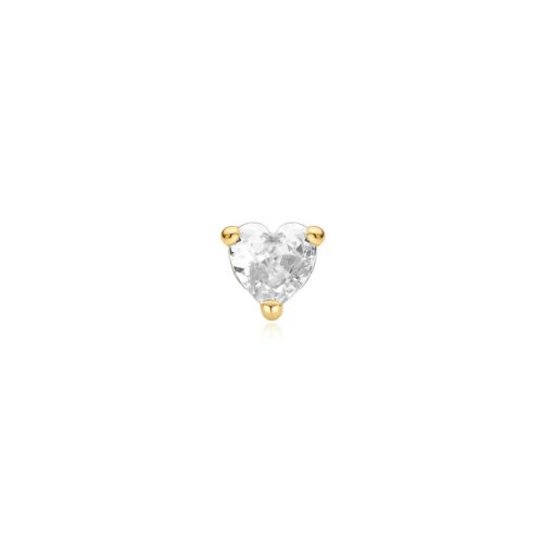 Aniai Haie Gold Heart fülpiercing