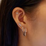 Aniai Haie Silver Bar fülpiercing