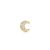 Ania Haie Gold Pavé Crescent Moon fülpiercing
