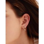 Aniai Haie Gold Bezel Dangle fülpiercing