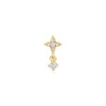 Aniai Haie Gold Star Dangle fülpiercing