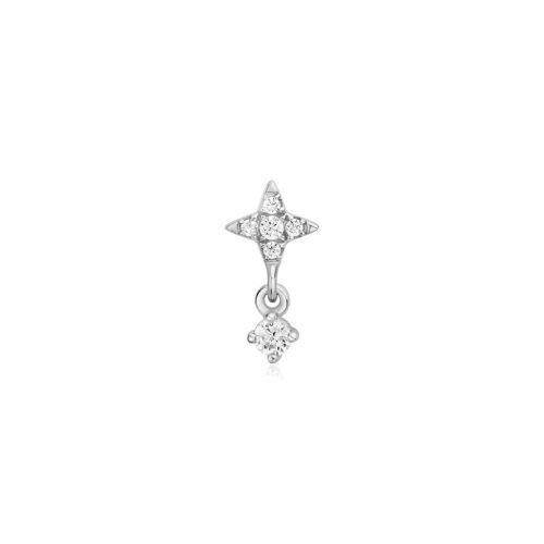 Aniai Haie Silver Star Dangle fülpiercing