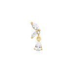 Aniai Haie Gold Marquise Dangle fülpiercing