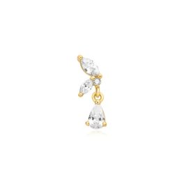 Aniai Haie Gold Marquise Dangle fülpiercing