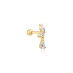Aniai Haie Gold Marquise Dangle fülpiercing