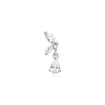 Ania Haie Silver Marquise Dangle fülpiercing