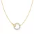 Ania Haie Gold Interlinked Circles Pave nyaklánc