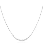 Ania Haie Silver Arc Pave Nyaklánc
